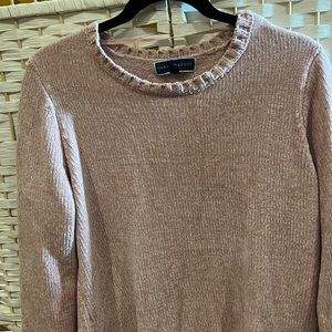 💝Karen Scott Rose Pink  Crew Neck  Sweater NWT S/L